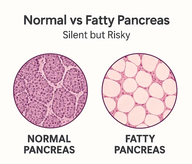 Advitya healthcare normal vs fatty pancreas