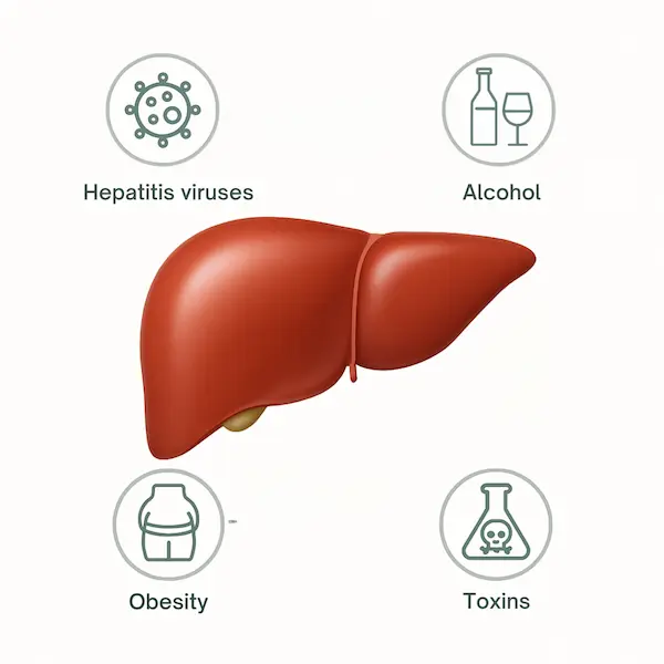 A green awareness ribbon Pancreas & Advitya Healthcares Ranchi and kolkata