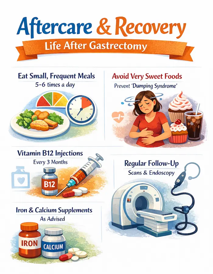 after care for stomach cancer